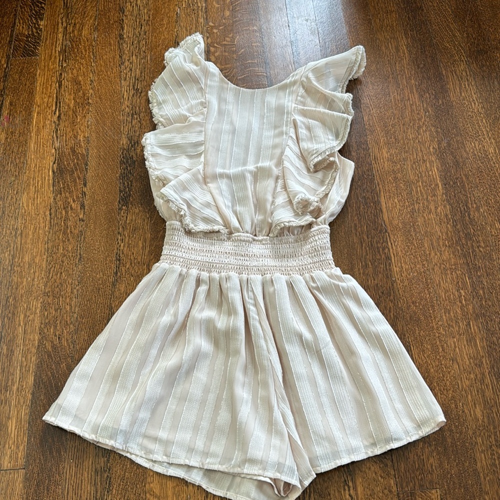 Finders Keepers beige romper
